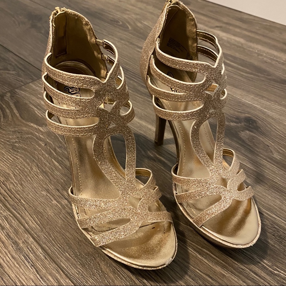 Golden Sparkly Heels